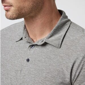 Vuori Men’s Strato Polo - Color: Heather Grey Size M